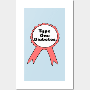 Copy of T1D Ribbon - Lime Green Posters and Art